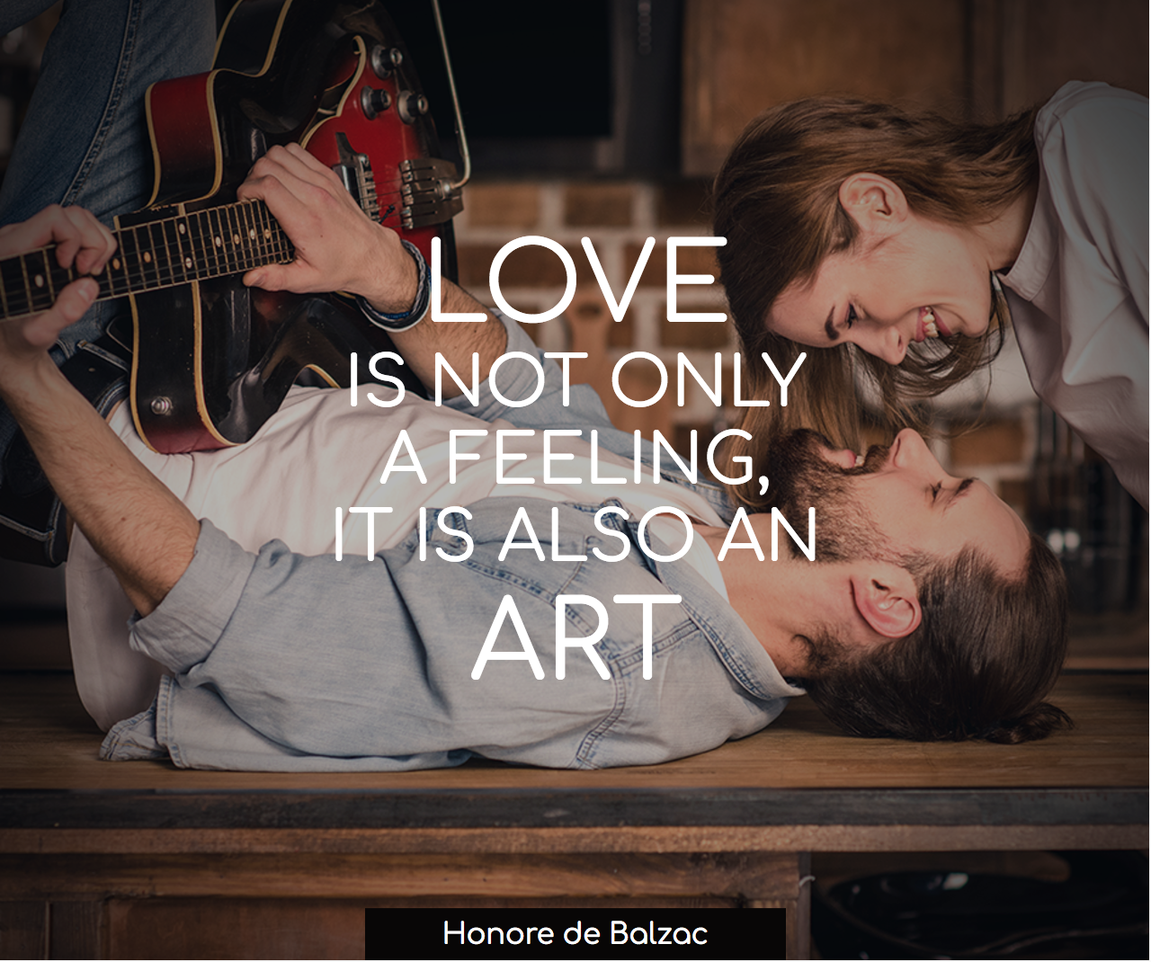 Love is not a feeling, it is an art