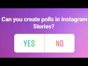 Instagram stories polls