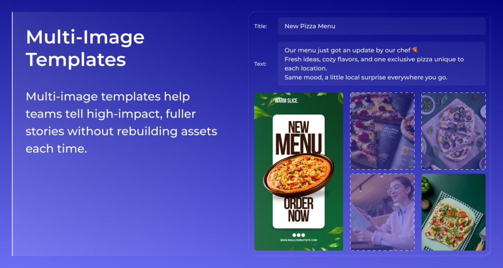 Multi-images templates library