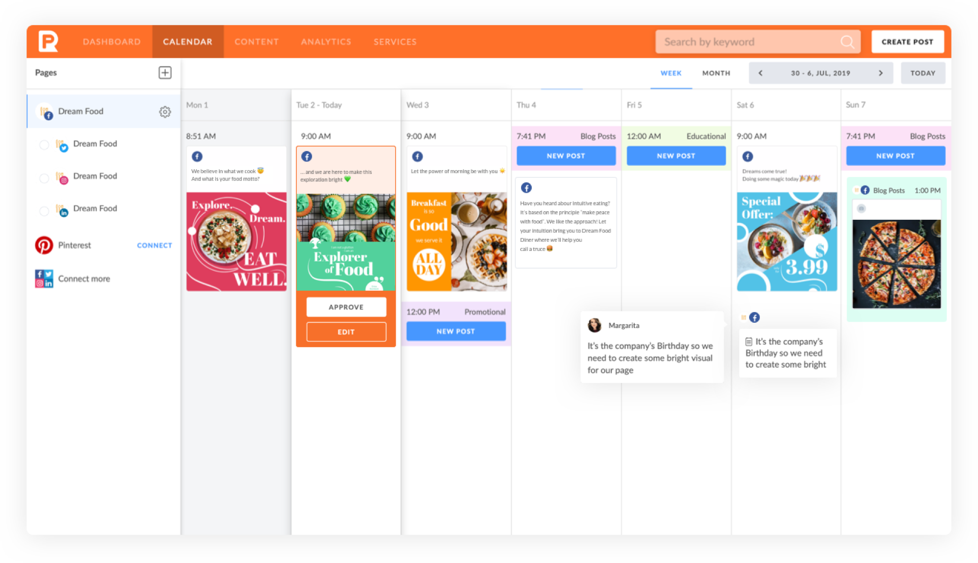 Advanced Social Media Calendar