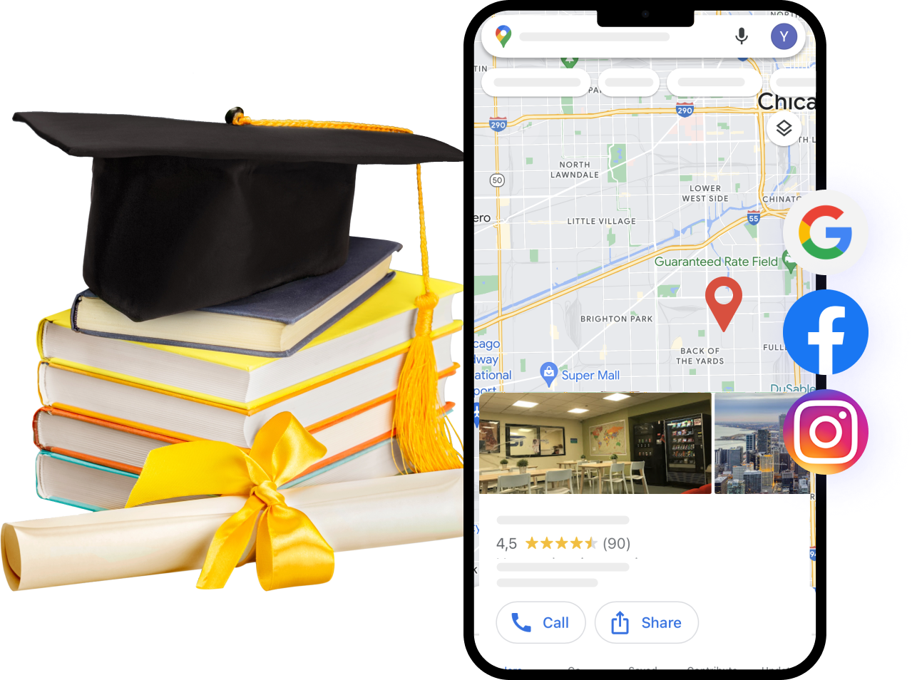 education services marketing platform